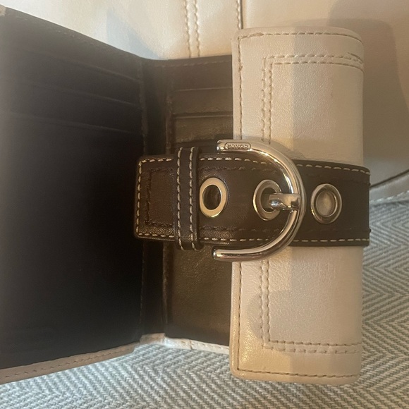 Y2K Coach F10910 Soho Leather Buckle Flap Hobo Bag w/matching wallet - Picture 11 of 13